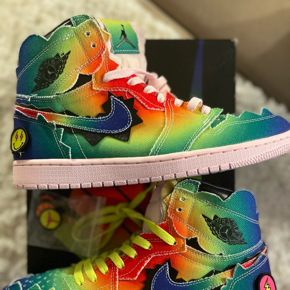 Nike J. Balvin x Air Jordan 1 Retro OG High 'Colores Y Vibras' DC3481-900 - 10.5 - Picture 14 of 14